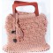 Sac crochet rose 